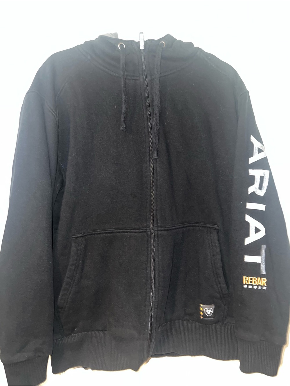 Ariat rebar thick zip up hoodie men size large